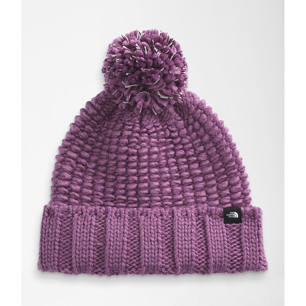 The North Face Beanies Womens Australia - The North Face Cozy Chunky Purple Hiking (DUR-876219)